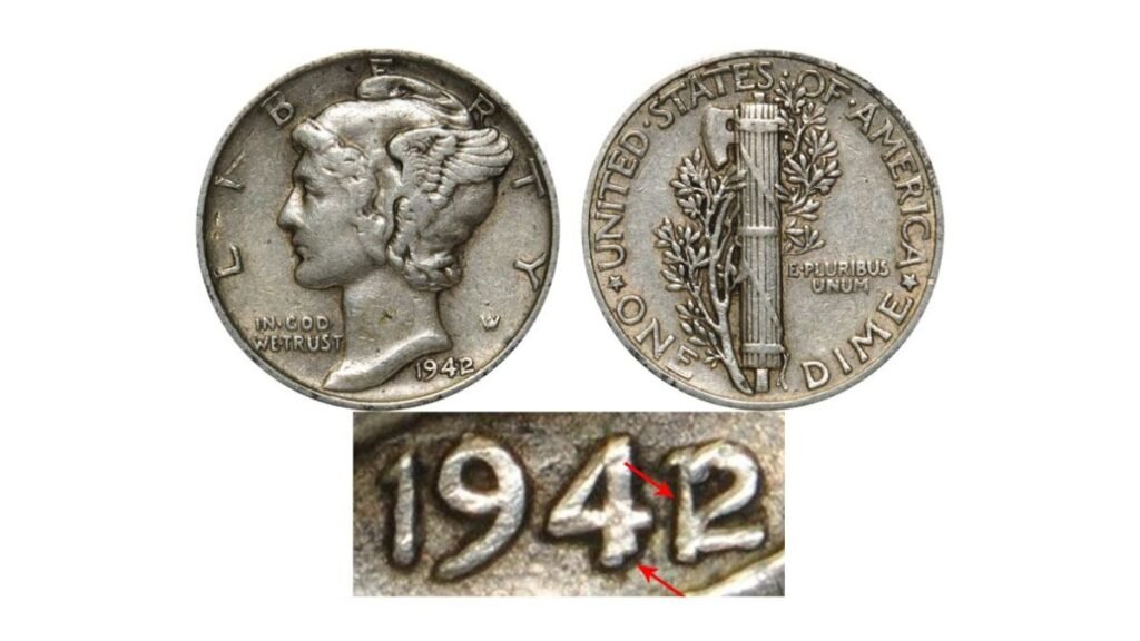 1942 42/41 Over-Mint Dime