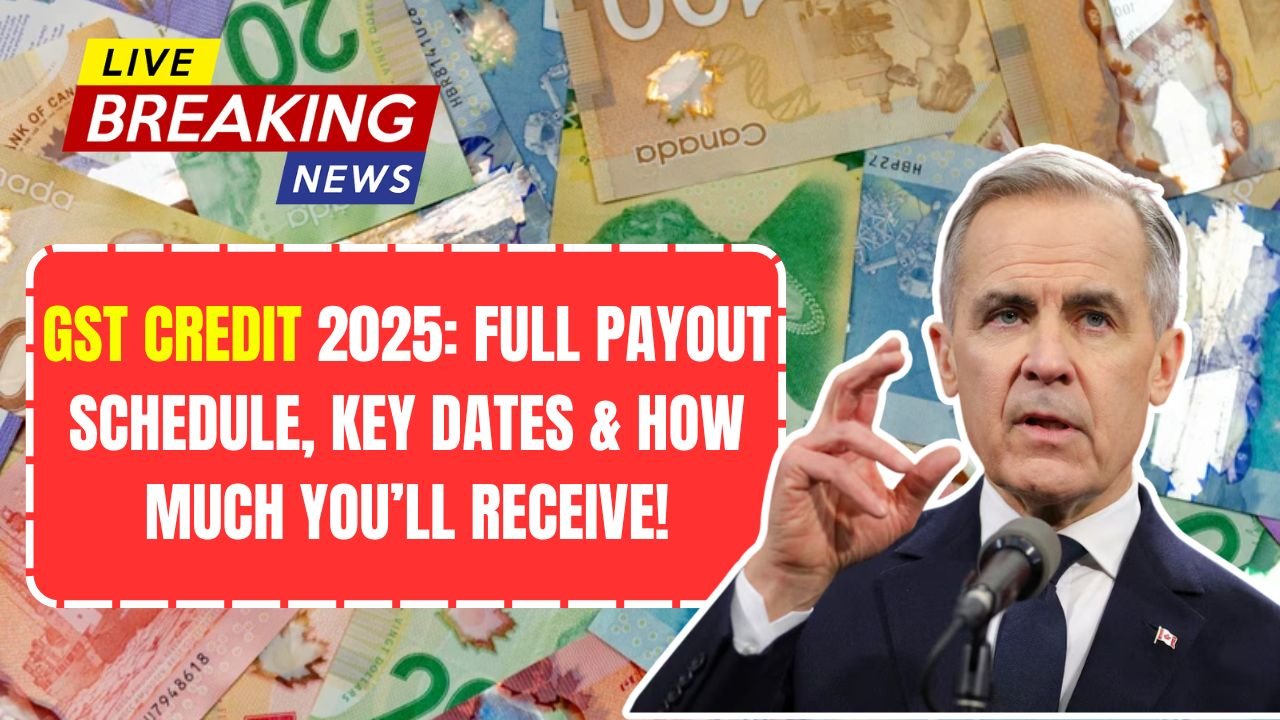 GST Credit 2025: Full Payout Schedule, Key Dates & How Much You’ll Receive!